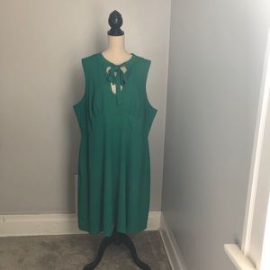 Modcloth Archival Arrival A Line Green Dress